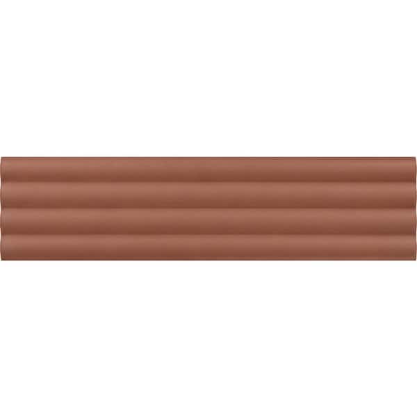 Apollo Tile Arte Red 1.97 in. x 7.87 in. Matte Ceramic Subway Deco Wall and Floor Tile (4.1 sq. ft./case) (38-pack)