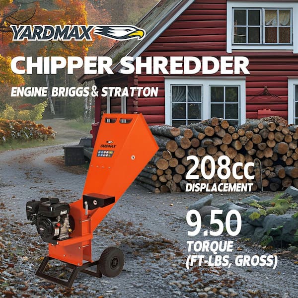 YARDMAX Chipper Shredder YW7565 3