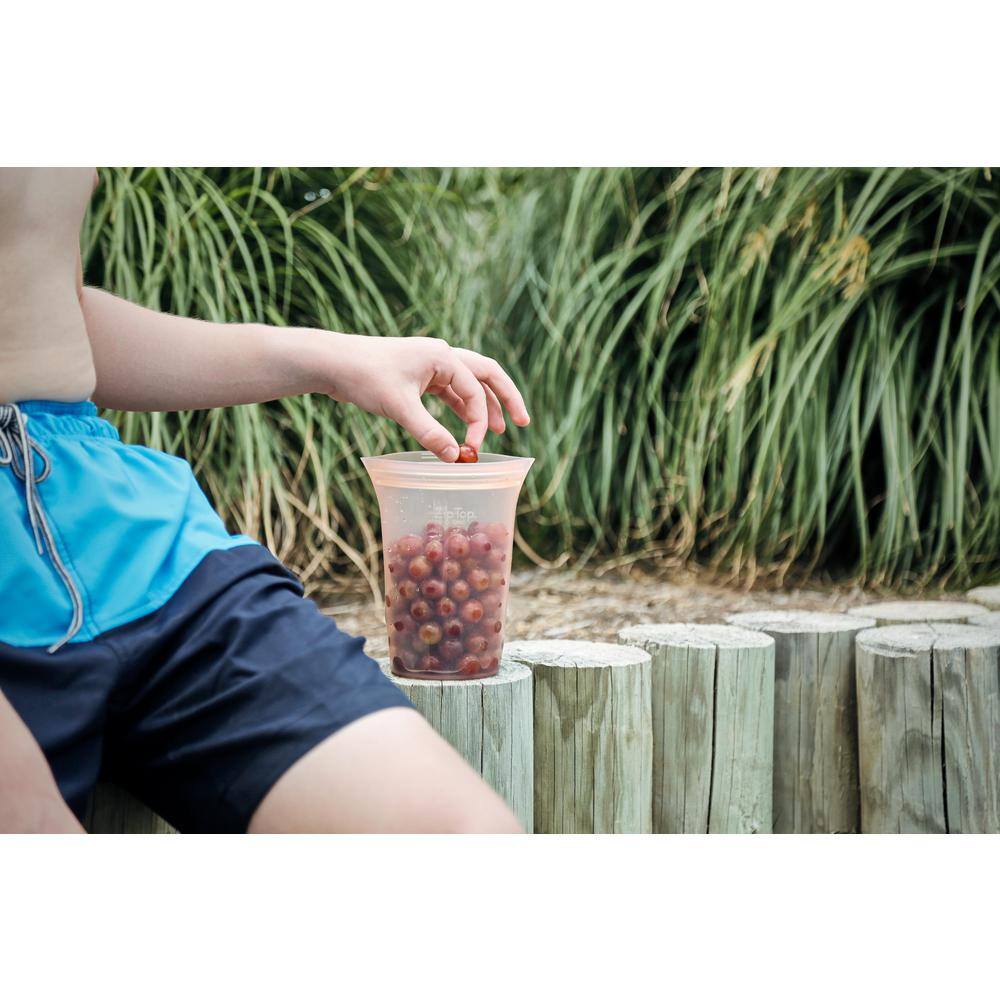Gray BPA-Free Silicone Reusable Food Storage Container Set