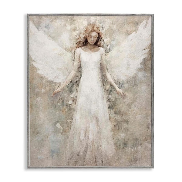 Soft Abstract Angel by Riley B Gray Framed Giclee Art Print People 11 in. x 14 in.