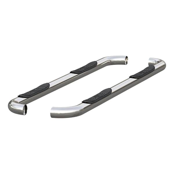 Aries 3-Inch Round Polished Stainless Steel Nerf Bars, No-Drill, Select Dodge, Ram 1500, 2500, 3500