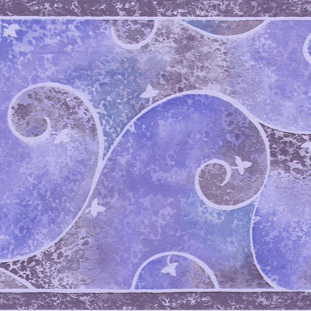 Falkirk Dandy II Purple Scrolls Damask Peel and Stick Wallpaper Border price history on PriceWatchPro