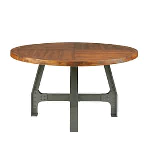Lancaster Amber/Graphite Wood 4 Legs Dining Table Seats 6