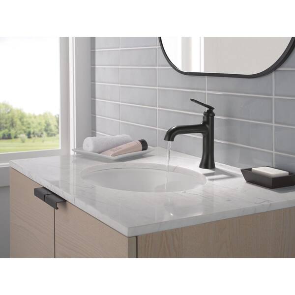 Delta Bonacci Single Handle Single Hole Bathroom Sink Faucet in