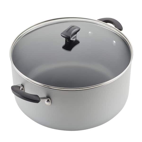 Farberware Promotional Dishwasher Safe Nonstick Stock Pot/Stockpot with  Lid, 10.5 Quart, Black