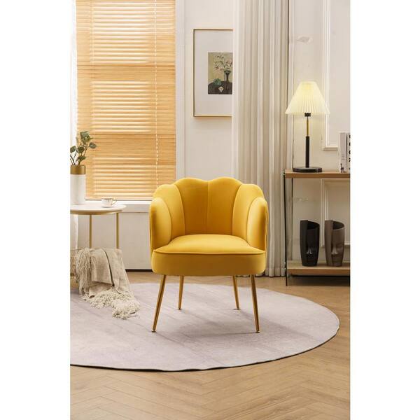 funky yellow armchair