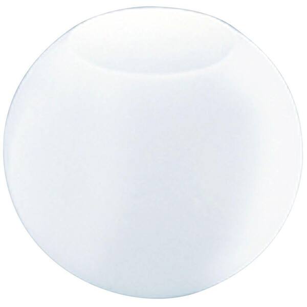 Westinghouse 12 in. White Polyethylene Neckless Globe with 5-1/4 in. Top Opening