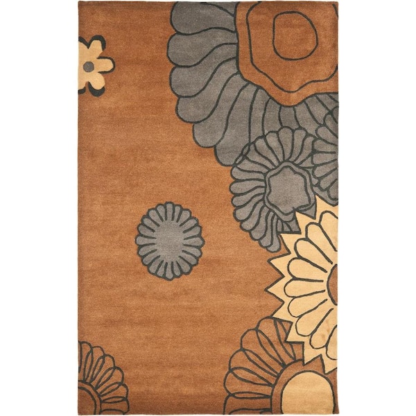 SAFAVIEH Soho Brown/Multi 4 ft. x 6 ft. Area Rug