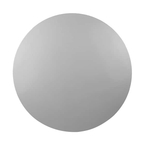 Kilo Black Round Wood 30 in. Outdoor Dining Table with Superstone Top