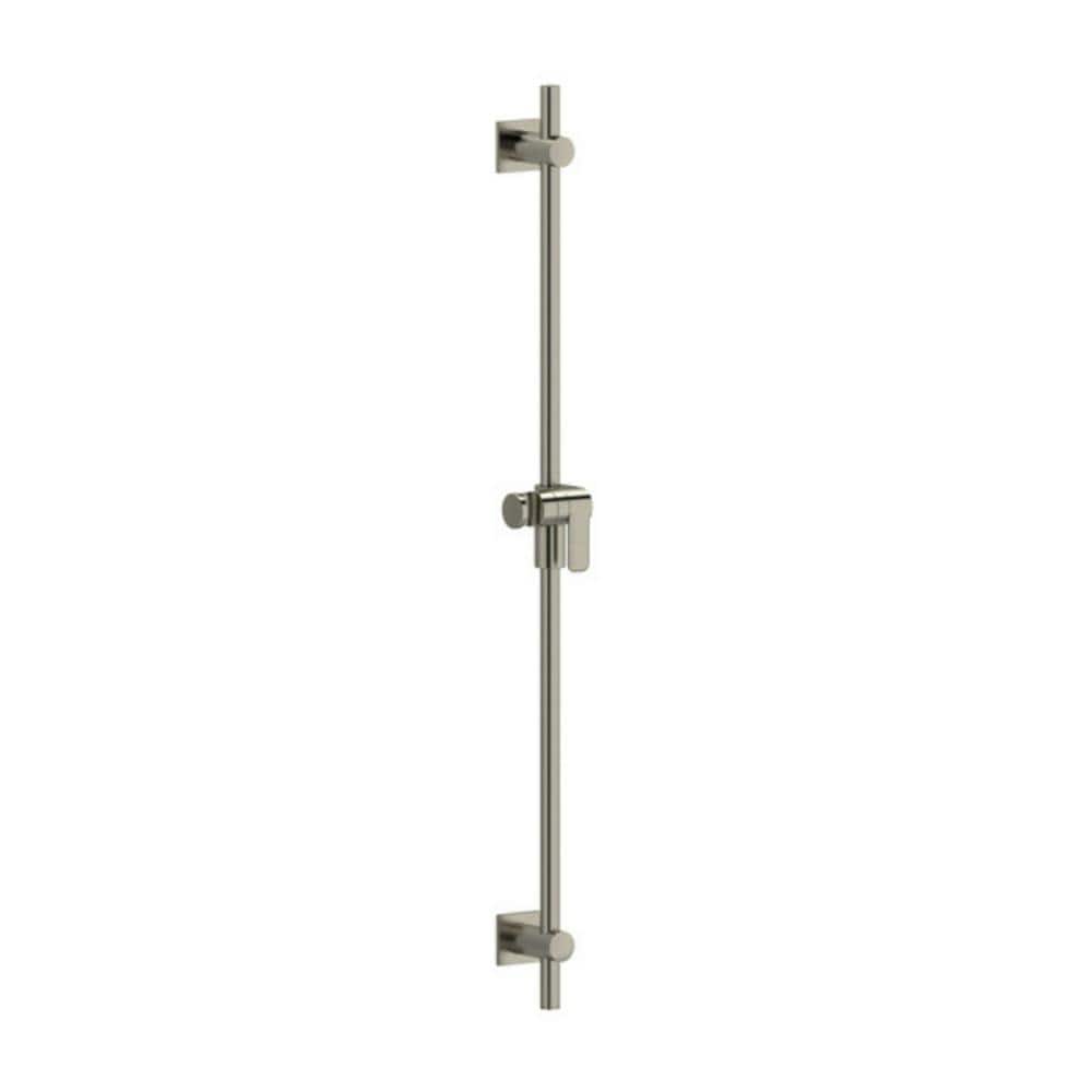 RIOBEL 35.375 in Adjustable Shower Bar in Brushed Nickel 4862BN The