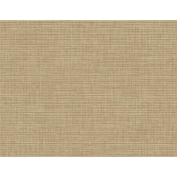 CASA MIA Modern Fabric Texture Gold Paper Non-Pasted Strippable Wallpaper Roll (Cover 60.75 sq. ft.)