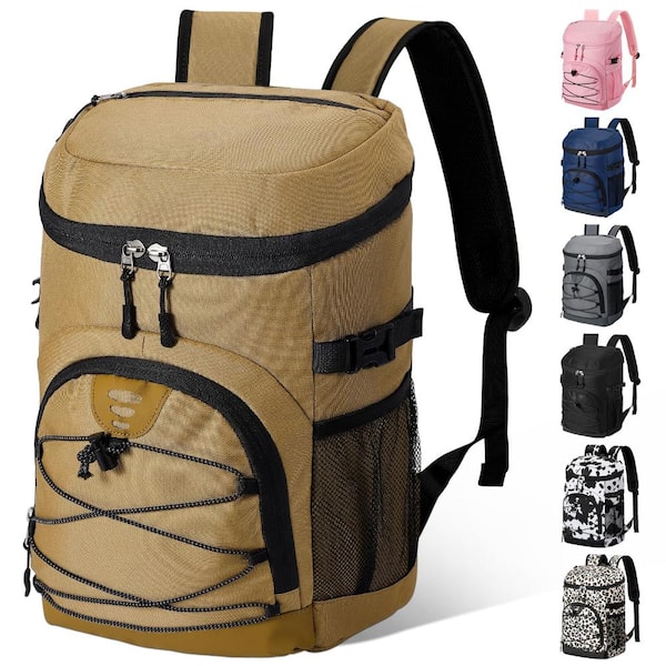 30L Cooler Backpack Leakproof Insulated Waterproof Coffee 1-Piece