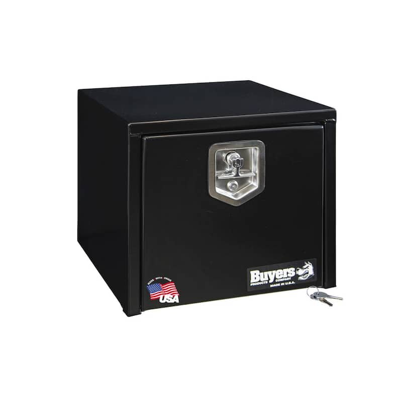 18 in. Black Steel Underbody Truck Box