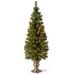 5 ft. Montclair Spruce Entrance Artificial Christmas Tree with Clear Lights