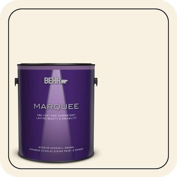BEHR MARQUEE 1 gal. #GR-W14 Coconut Twist Eggshell Enamel Interior Paint & Primer