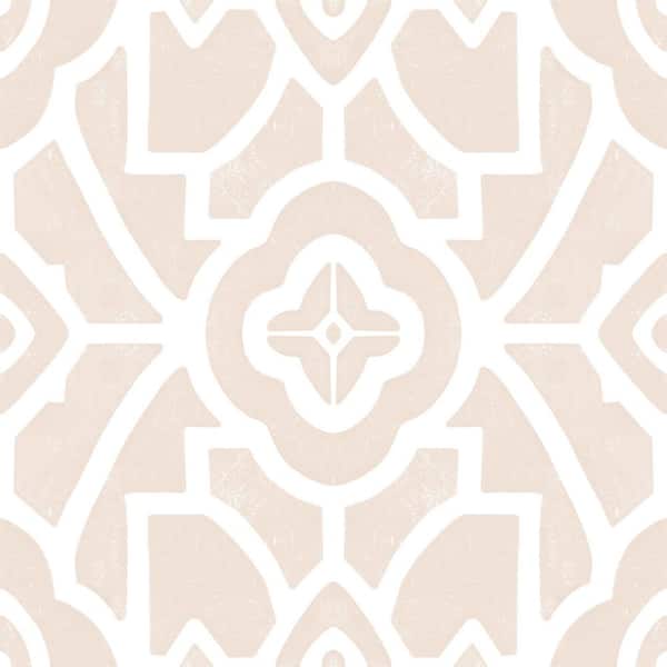 FloorPops Parthanon 12 in. W x 12 in. L Taupe Peel & Stick Vinyl Tile Flooring (20 sq. ft./case)