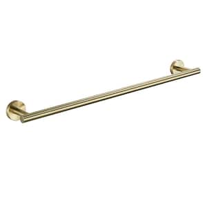 Single Arm Toilet Paper Holder Wall Mounted in Stainless Steel Gold