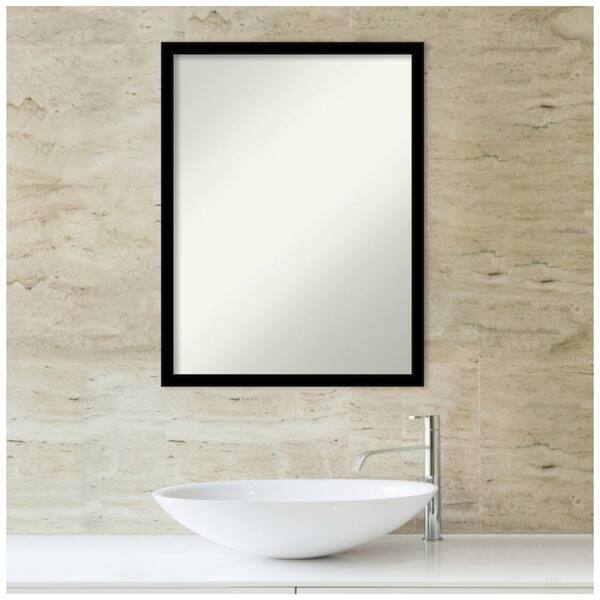 Amanti Art Jet Black 19.5 in. H x 25.5 in. W Framed Non-Beveled 