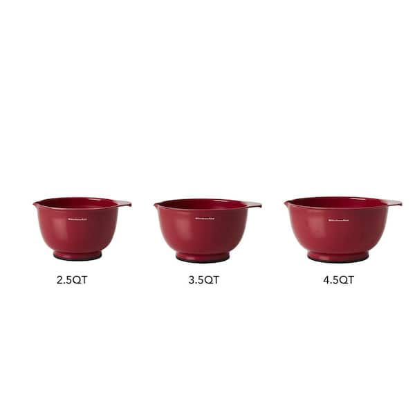 3 piece plastic mixing bowl set