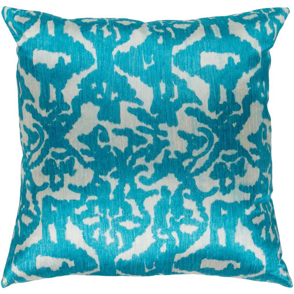Artistic Weavers Alarel Teal Graphic Polyester 18 in. x 18 in. Throw