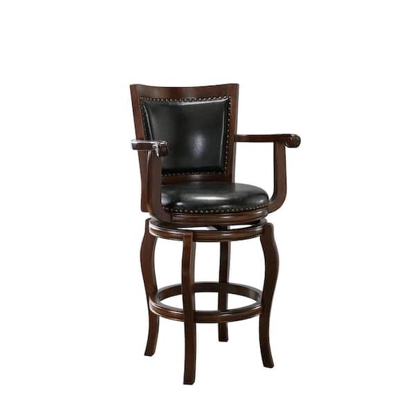 Boraam Jones 45 in. H Cappuccino High Back Wood 29 in. Barstool