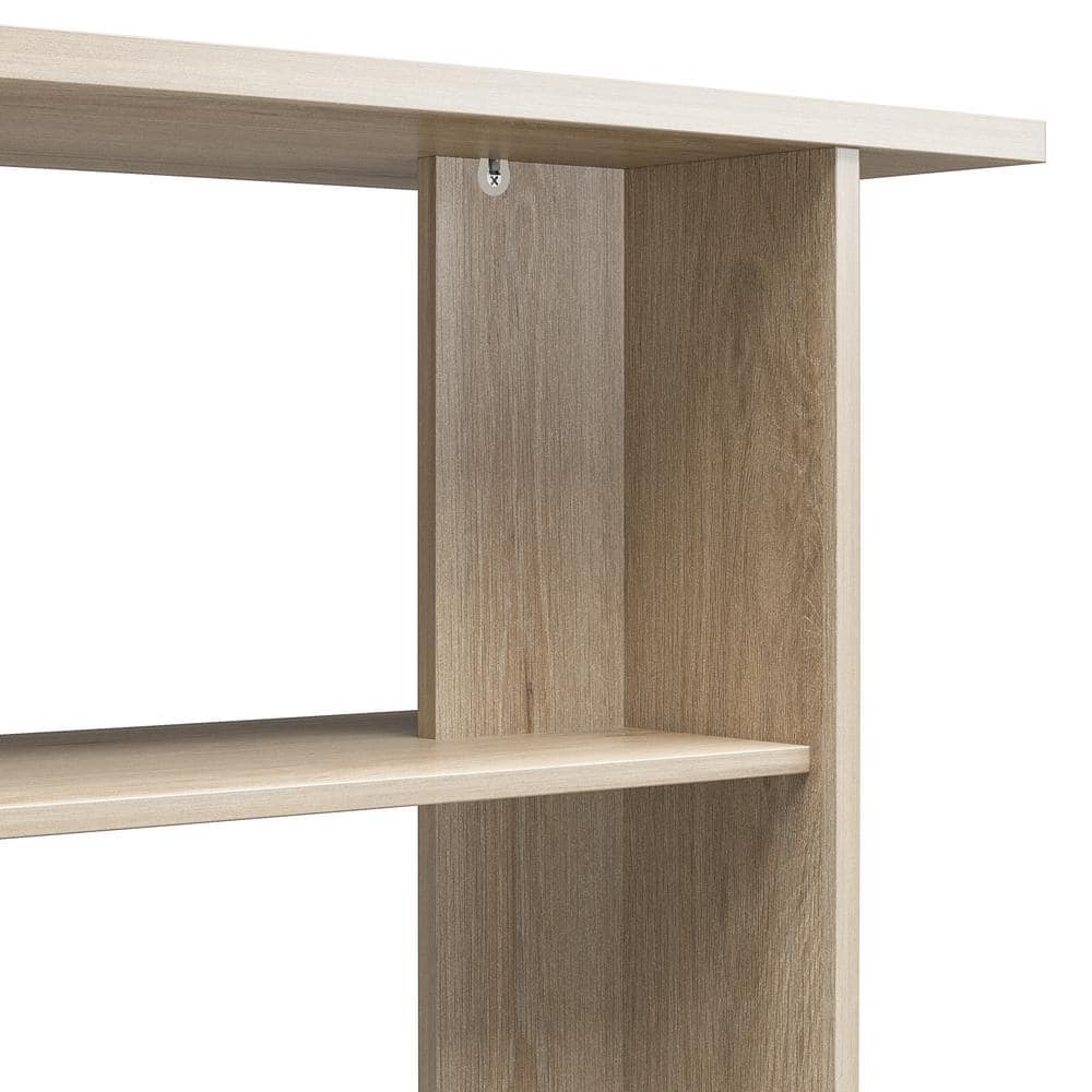 Light Oak Engineered Wood Minimalist Console Table