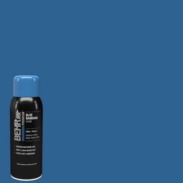 12 oz. #SP-119 Blue Bandana Gloss Interior/Exterior Spray Paint and Primer Aerosol