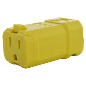15 Amp 125-Volt NEMA 5-15P Square Household Female Connector with UL, C-UL Approval