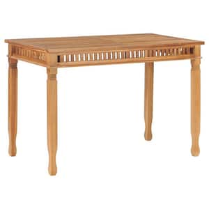 47.2 in. x 25.6 in. x 31.5 in. Wood Outdoor Dining Table