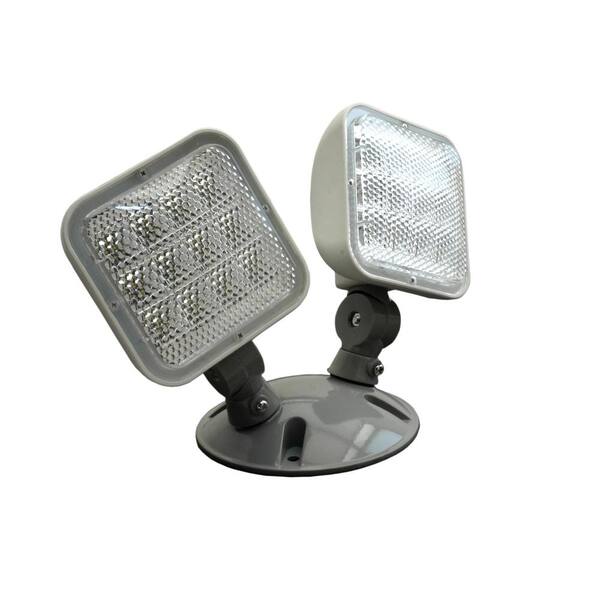 Remote Capable - Thermoplastic ALL LED Two Head Emergency Light