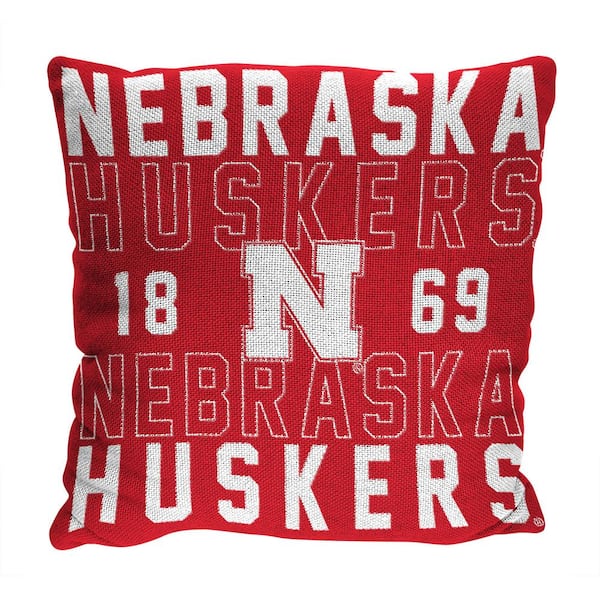 THE NORTHWEST GROUP NCAA Nebraska Stacked Pillow