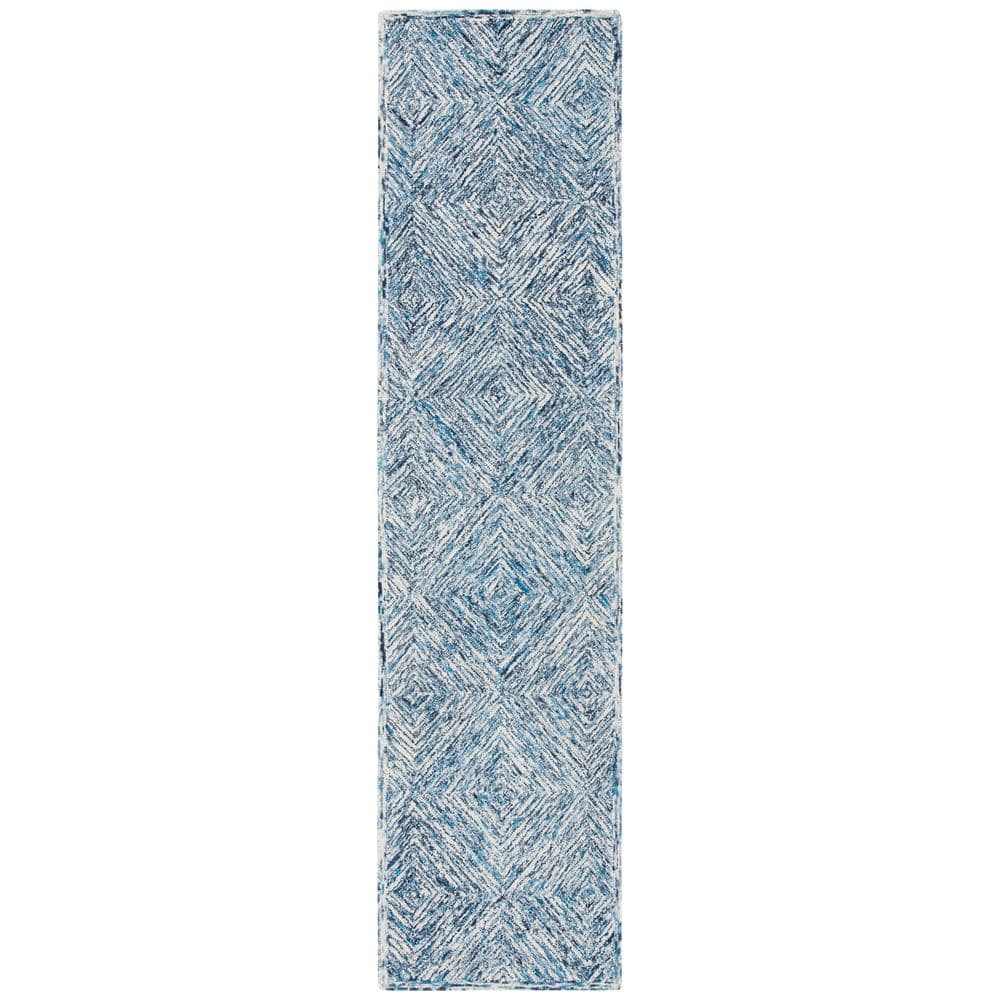 Capri Blue Hand-Tufted Wool Area Rug