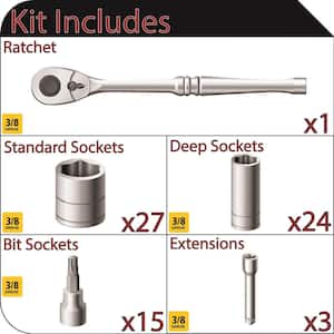 3/8 in. Drive Mechanics Tool Set (70-Piece)