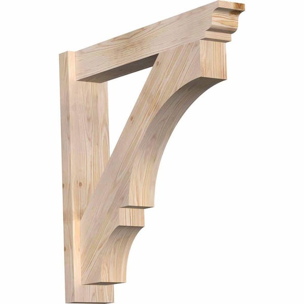 Ekena Millwork 6 in. x 30 in. x 30 in. Douglas Fir Balboa Traditional Smooth Outlooker