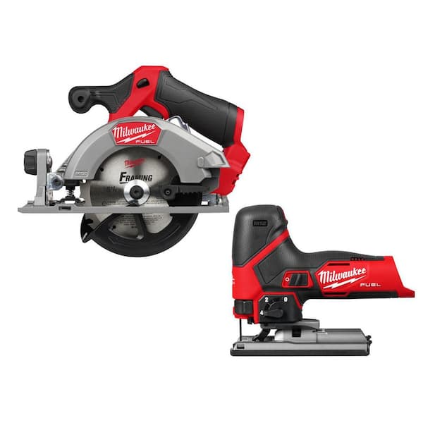M12 FUEL 12V Lithium-Ion Brushless 5-3/8 in. Cordless Circular Saw, & Jig Saw