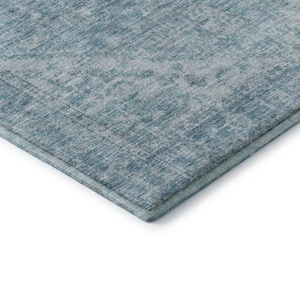 Mayfield Premium Machine Washable Abstract AMF1104 Sky 9 ft. x 12 ft. Area Rug
