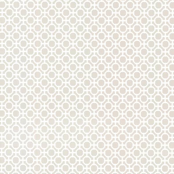 Brewster Beatrix Grey Modern Geometric Grey Wallpaper Sample