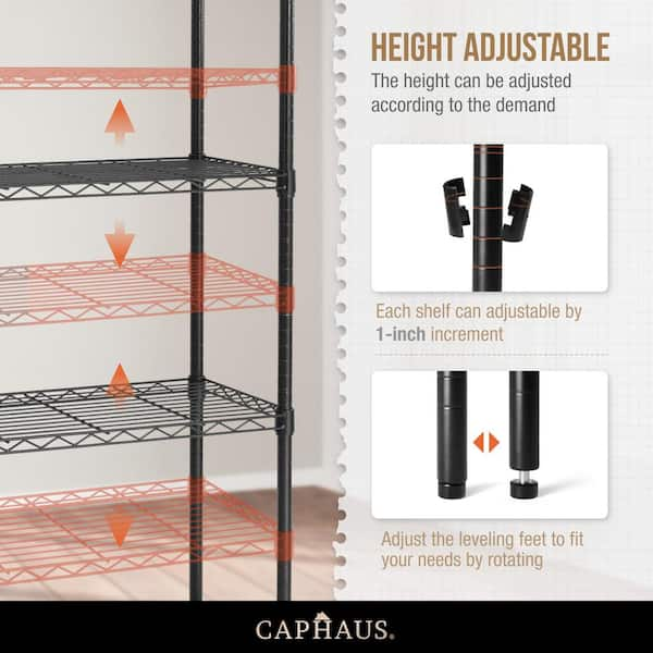 Shelf It Wire Shelf Liner 10' Long Roll Wire Shelf Liner with Locking Tabs  to Fit 12 Deep Wire Shelves Made in The USA Prevents Items from Tipping