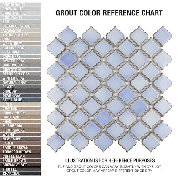 Merola Tile Hudson Tangier Frost Blue 12-3/8 in. x 12-1/2 in