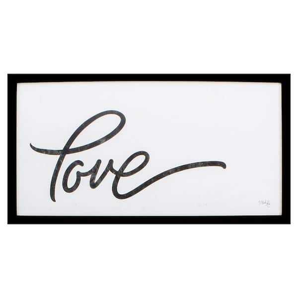 HomeRoots Victoria 25 in. x 13 in. Black Gallery Frame