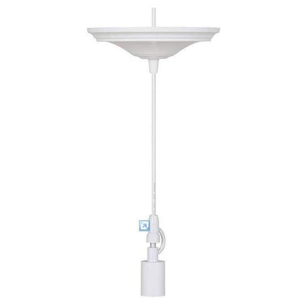 Home Decorators Collection 8 in. White Pendant Adapter for Lamp Shades with Hardwire