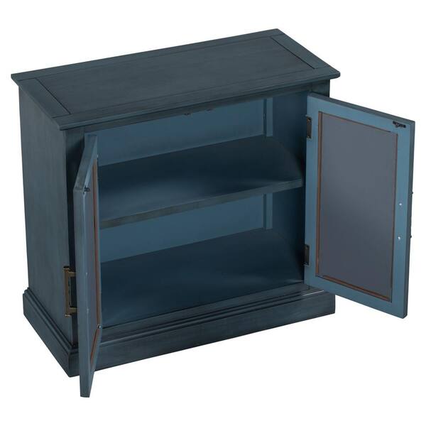 Tileon 29.5 in. W x 13.8 in. D x 27.5 in. H in Blue MDF Ready to