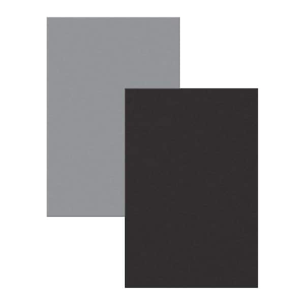 Gibraltar Building Products 8 in. x 12 in. Galvanized Steel Flashing Shingle in Black/Gray