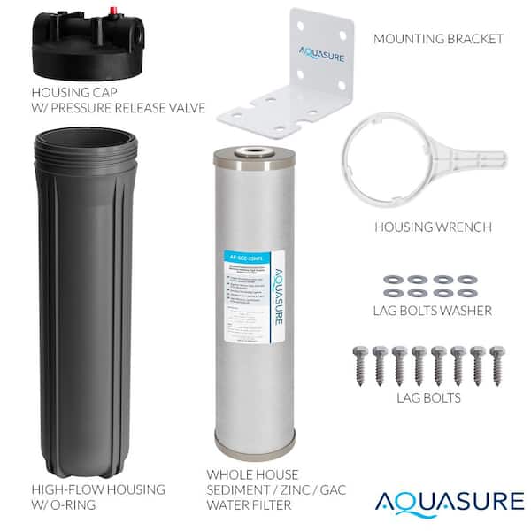 AQUASURE Fortitude V2 Series Whole House Sediment/Carbon