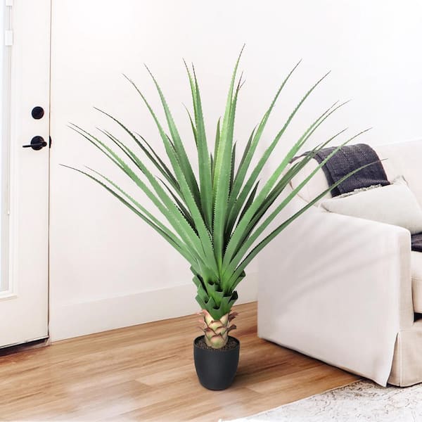 48 in. Artificial Agave Succulent Plant in Pot