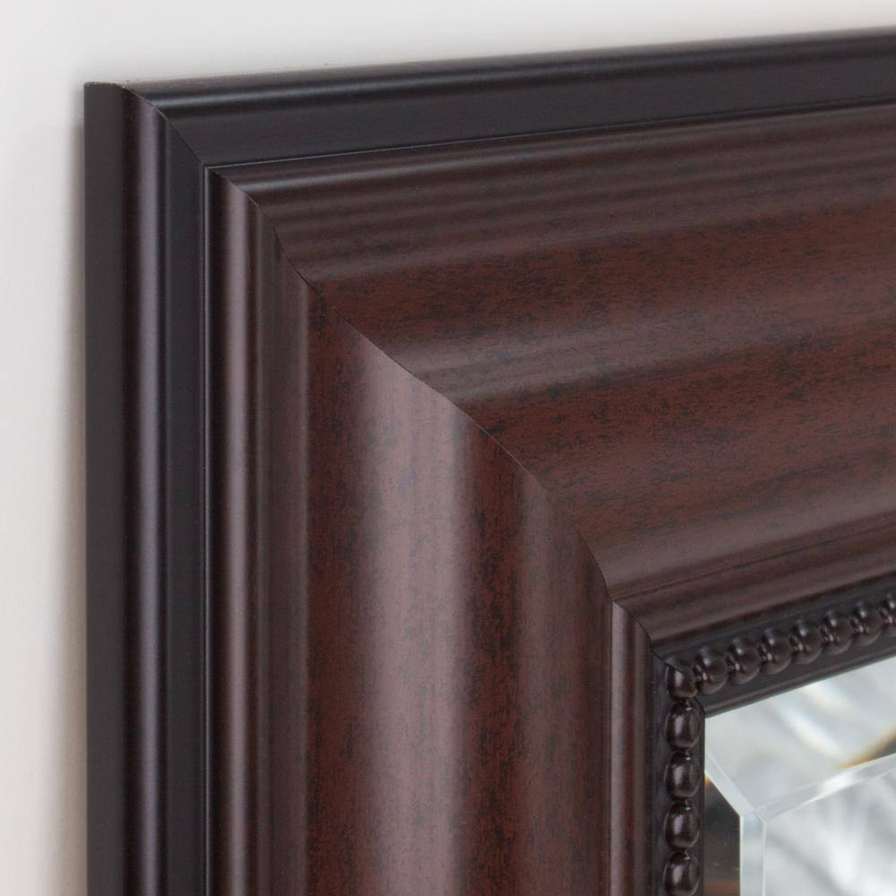Colonial Love Deep Cherry 28" x 34" Rectangular Wall Mirror