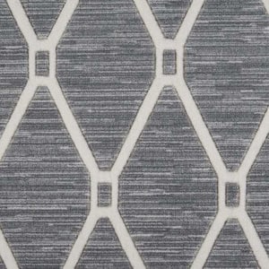 Sublime Defense - Sea Cliff - Gray 13.2 ft. 35.39 oz. Polyester Pattern Installed Carpet