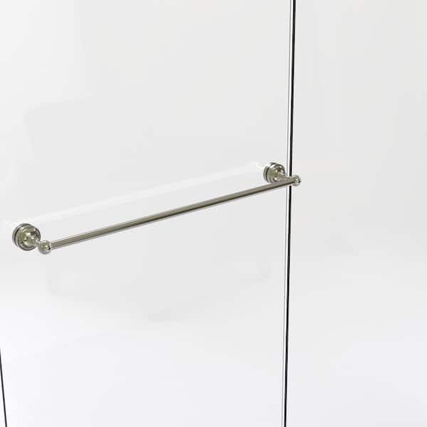 Allied Brass Dottingham Collection 30 in. Shower Door Towel Bar in Polished Nickel