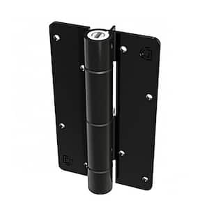 5 in. Black Aluminum Fence Self-Closing Gate Hinge