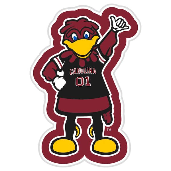 Evergreen 23 in. x 23 in. University of South Carolina Red College Mascot Plug-In LED Lighted Plastic Sign
